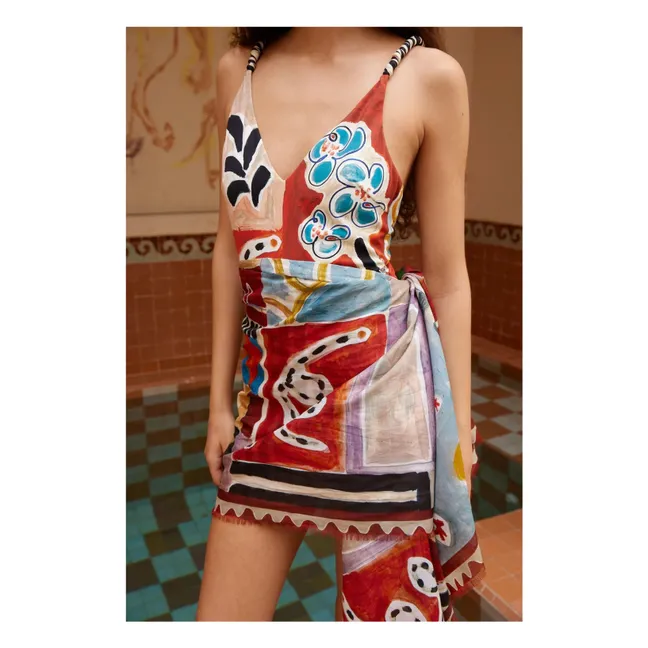 Pareo in cotone organico Michelle | Ruggine