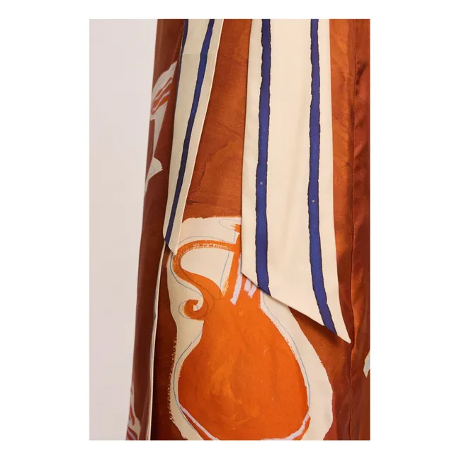 Jupe Soleil D'Amour Soie | Rouille