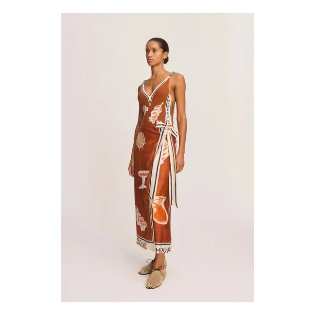 Jupe Soleil D'Amour Soie | Rouille