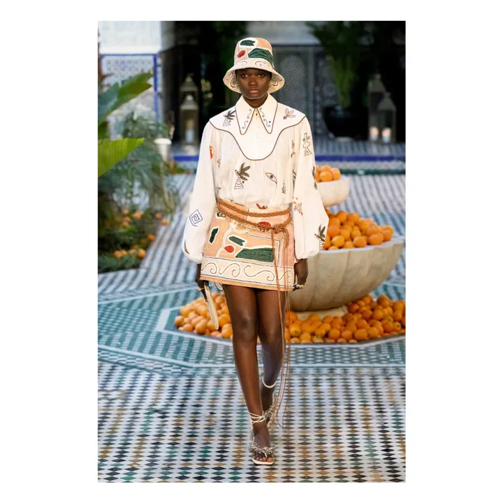 Blouse Mina Brodée | Blanc- Image produit n°9