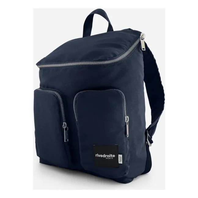 Abel Backpack Recycled Fiber | Navy blue