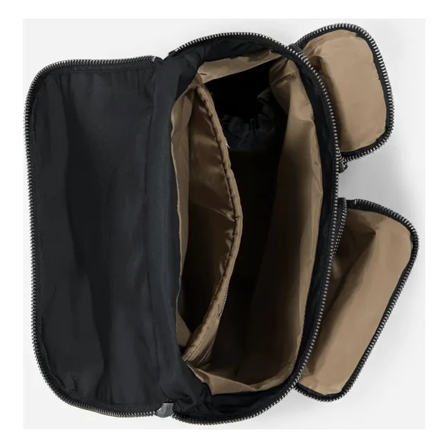 Abel Rucksack Recycelte Fasern | Schwarz