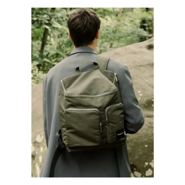 Abel Rucksack Recycelte Fasern | Khaki