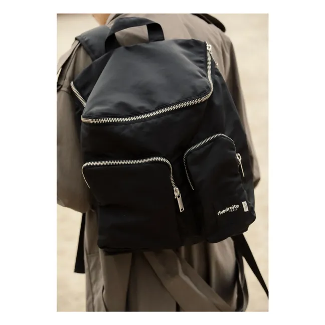 Abel Backpack Recycled Fiber | Black