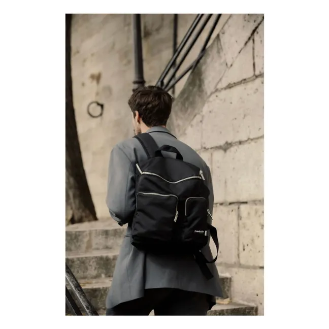 Abel Backpack Recycled Fiber | Black