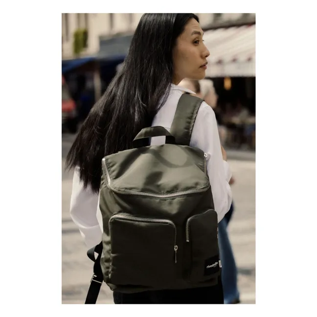 Abel Backpack Recycled Fiber | Khaki