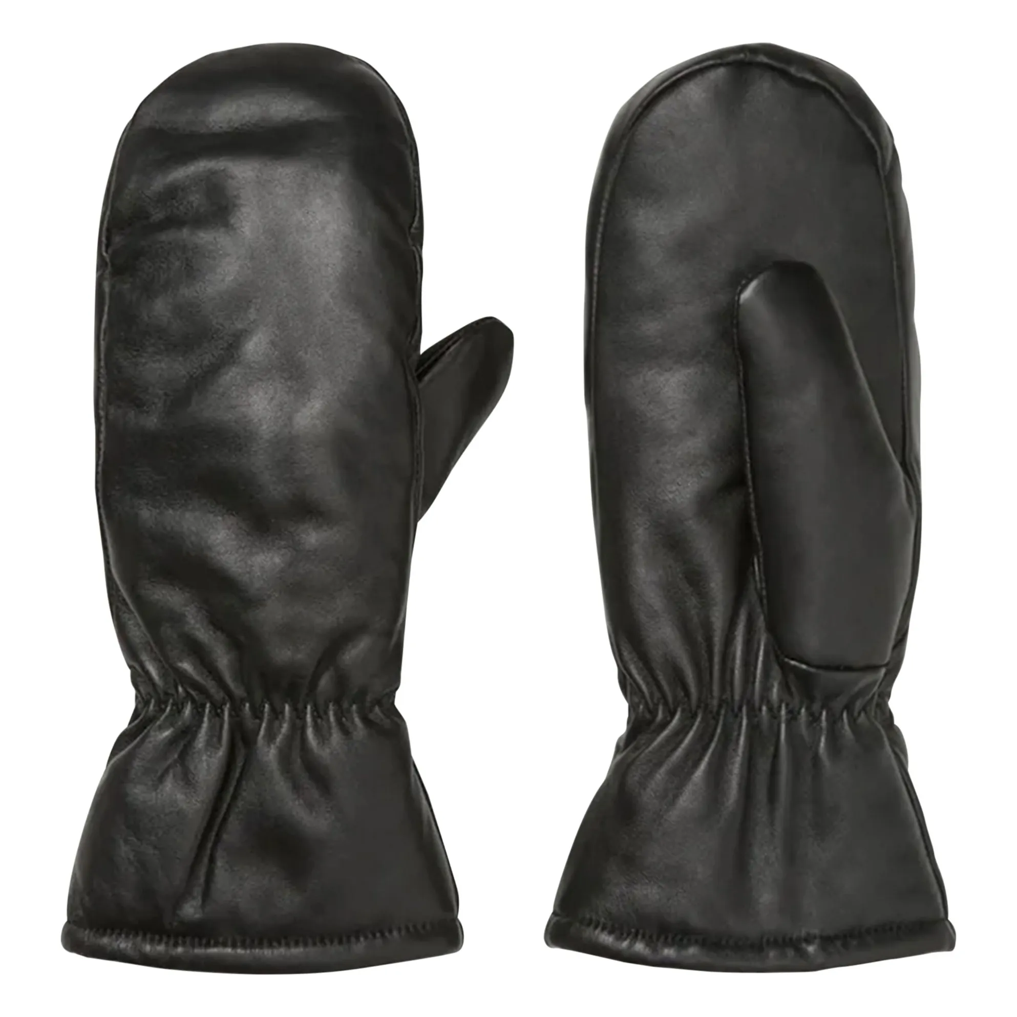 Becksöndergaard Black Nylona Leather Mittens