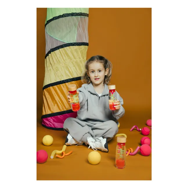 Bouteille sensorielle à spirale | Rose bonbon