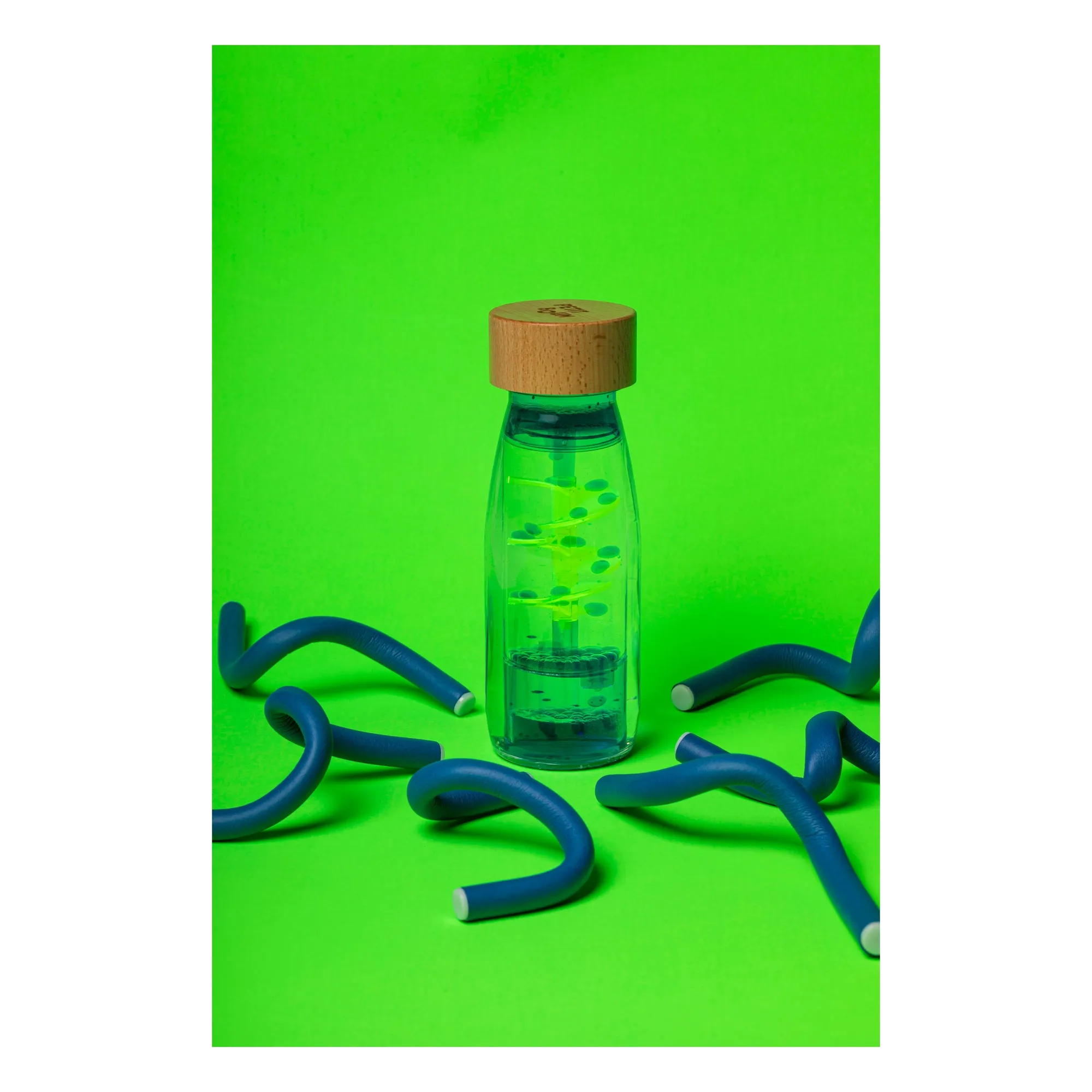 Bouteille sensorielle à spirale | Bleu- Image produit n°7