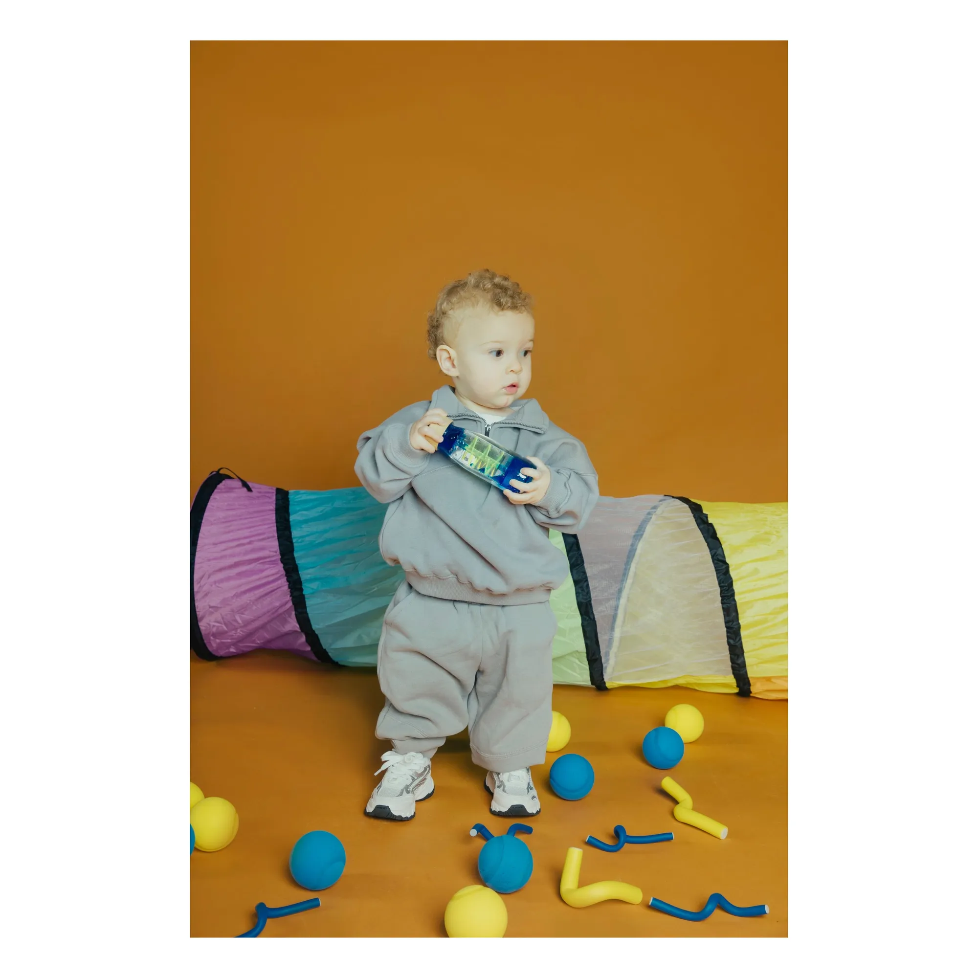 Bouteille sensorielle à spirale | Bleu- Image produit n°2