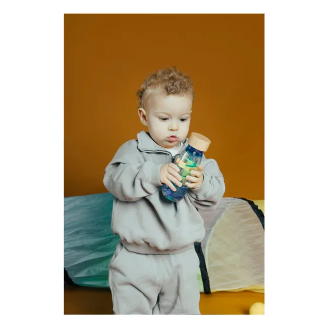 Bouteille sensorielle à spirale | Bleu