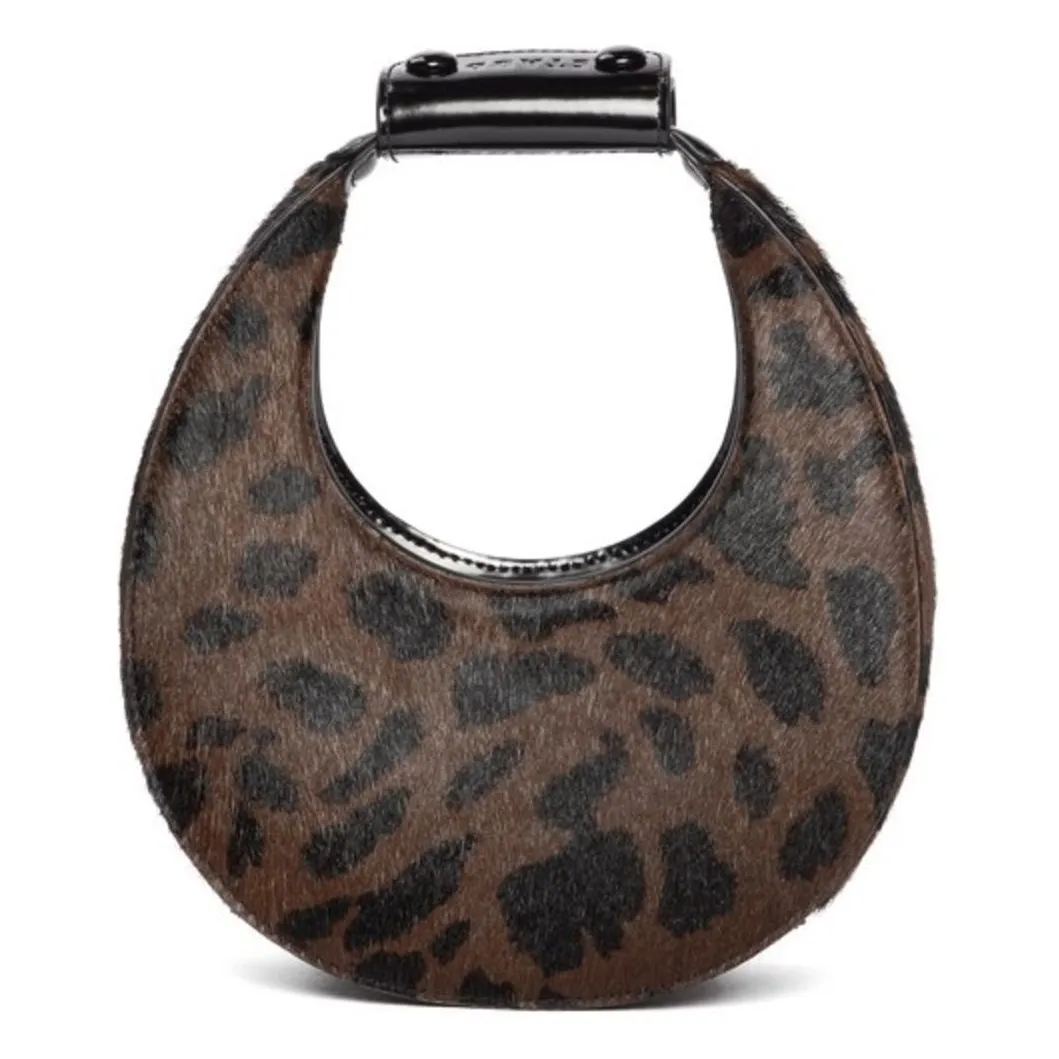 Staud Leopard Good Night Moon Bag