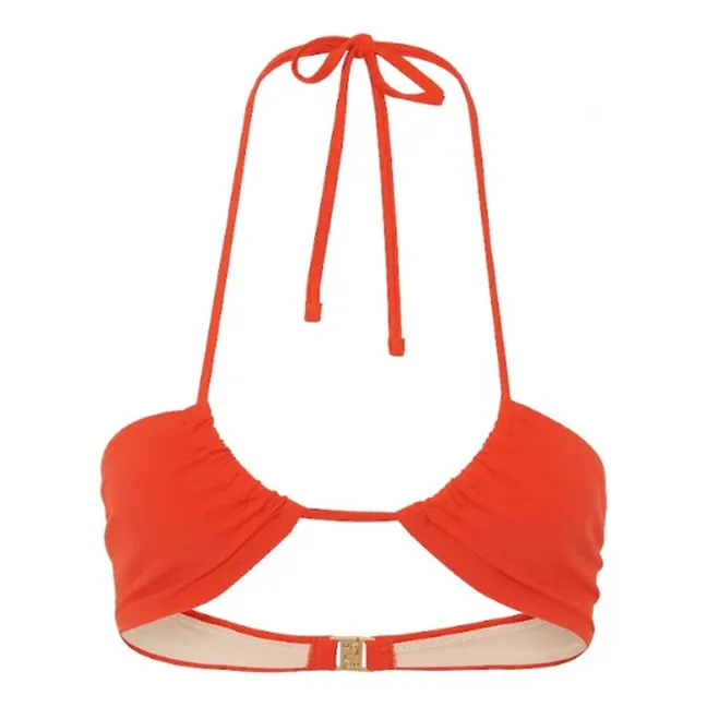 Le Bandeau String Swimsuit Top | Red