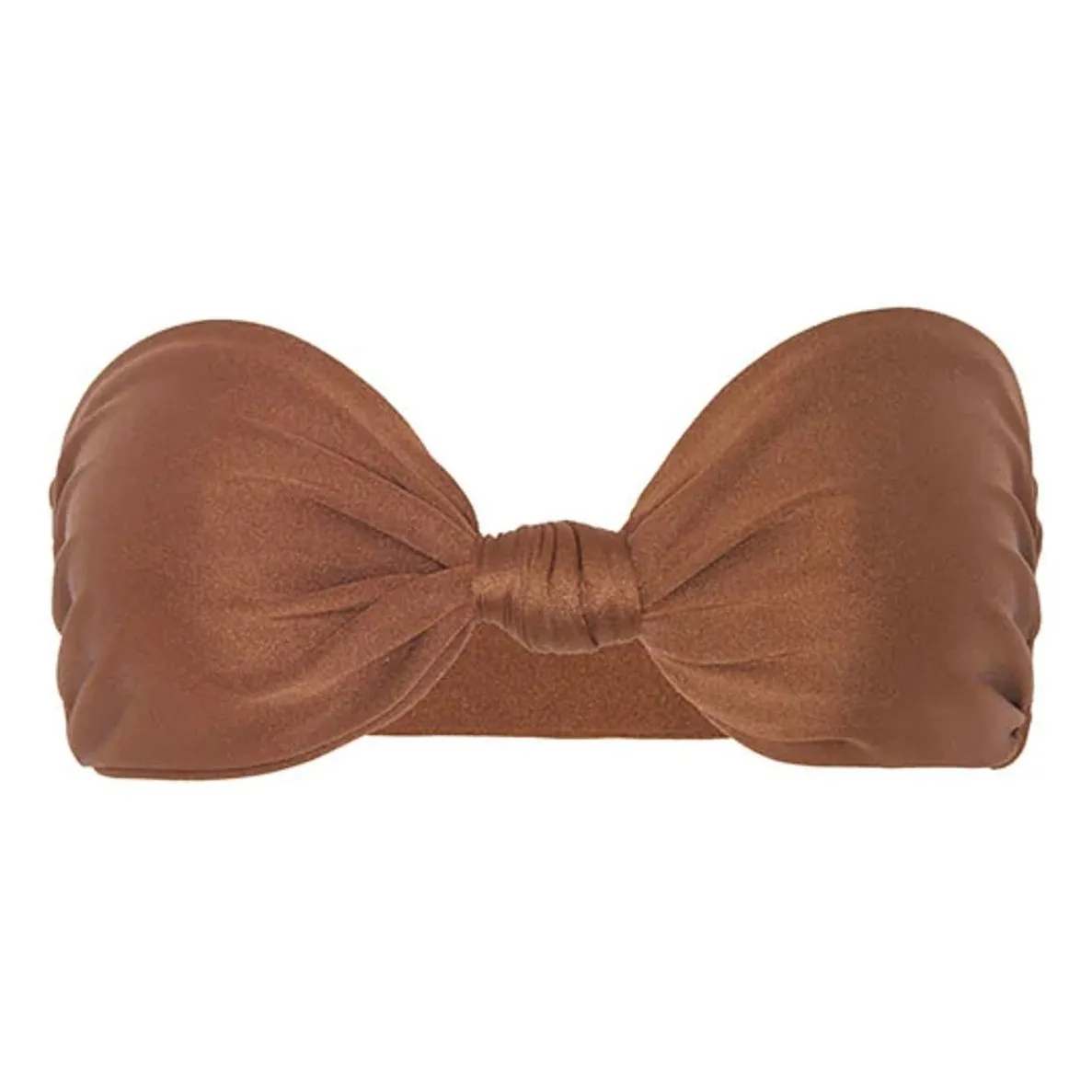 Vanessa Sposi Chocolate Le Bandeau Nœud Swimsuit Top