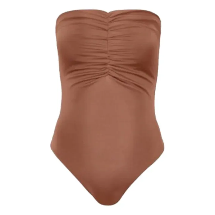 Maillot Une Pièce Le Bustier | Chocolat- Image produit n°0