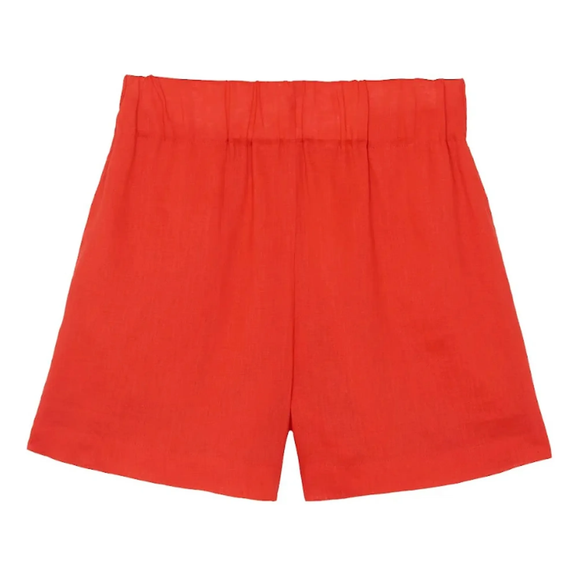 Vanessa Sposi Red Linen High Waist Short