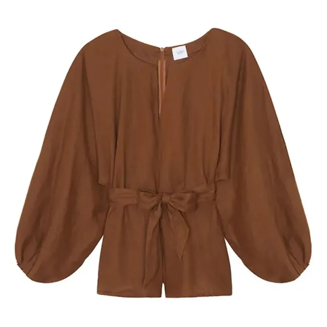 Combinaison Lin La Bouffante | Chocolat