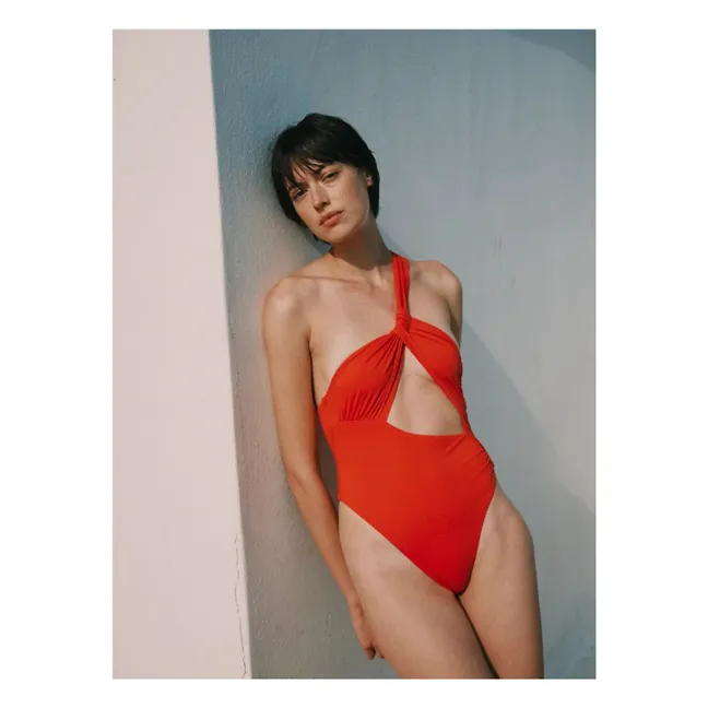 Costume da bagno intero The Trikini | Rosso