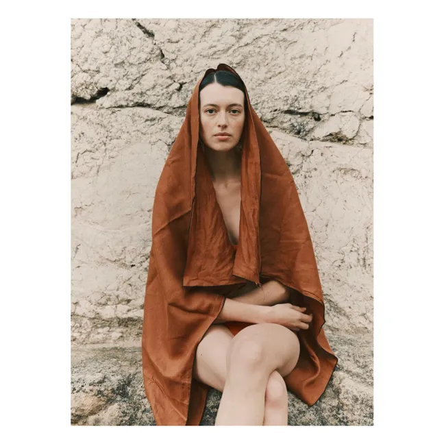 Pareo de lino | Chocolate