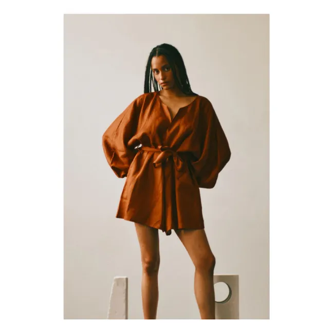 Combinaison Lin La Bouffante | Chocolat