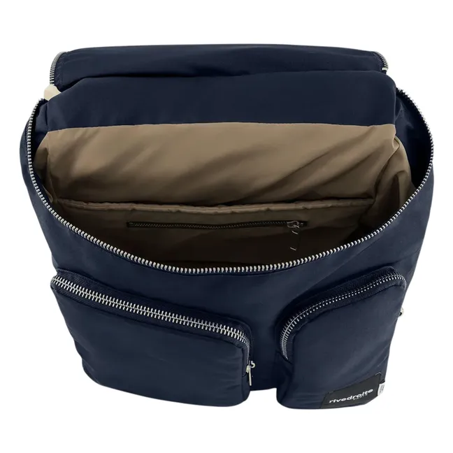 Abel Backpack Recycled Fiber | Navy blue