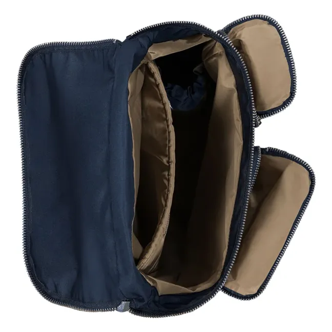 Abel Backpack Recycled Fiber | Navy blue