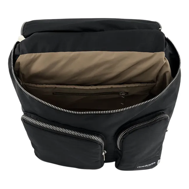 Abel Rucksack Recycelte Fasern | Schwarz