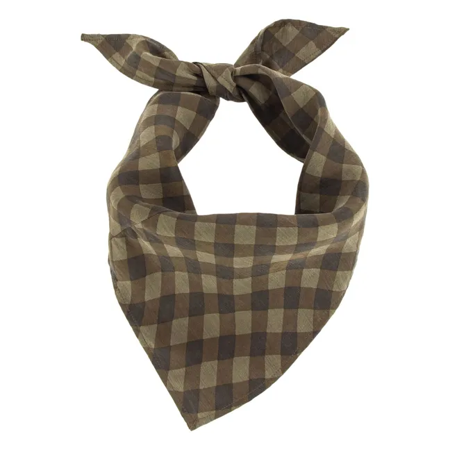 Foulard Scotty Carreaux | Vert kaki