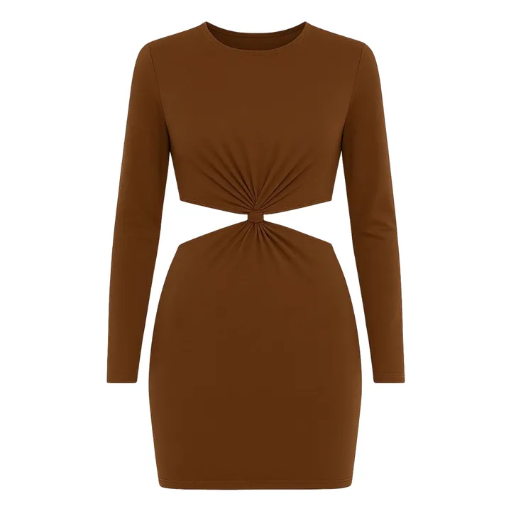 Robe The Loop Cut Out | Chocolat- Image produit n°0