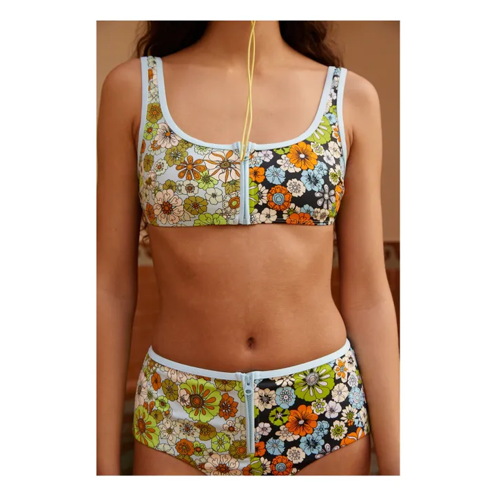 Bas de Maillot Orange Blossom Fibres Recyclées | Bleu ciel- Image produit n°1