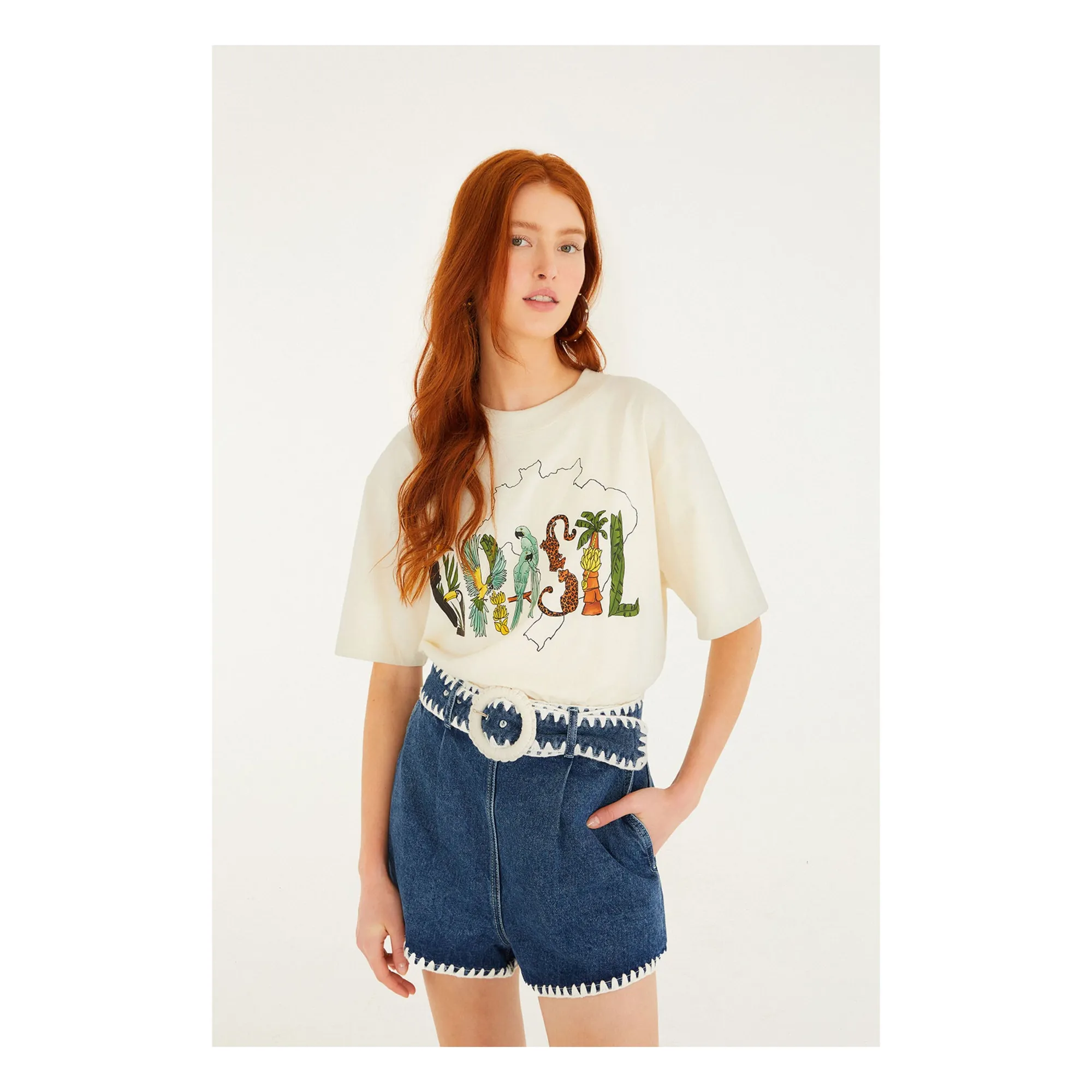 Short Crochet Denim | Bleu- Image produit n°0