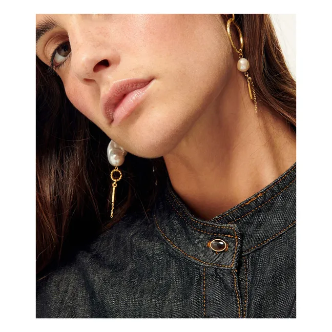 Orecchini Toti Pearl R | Dorato