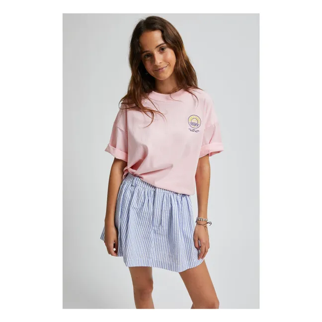 Striped Vincennes Skort | Blue