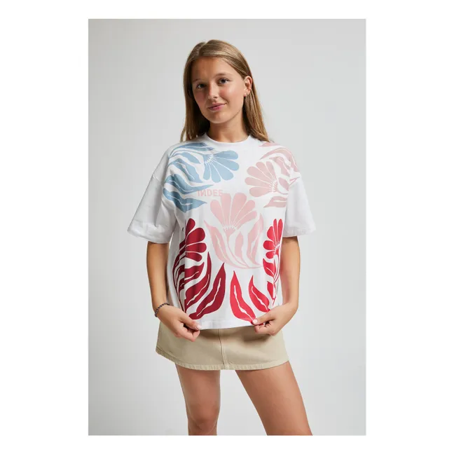 T-shirt Villareal Fleurs | Blanc