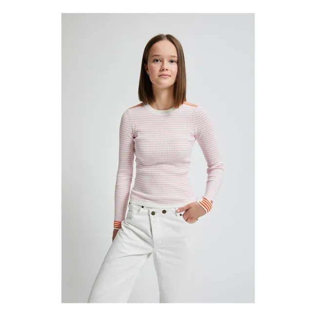 Vesuvio Striped Sweater | Pink