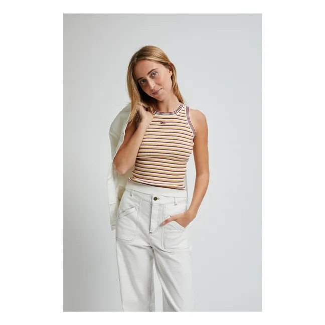 Débardeur Venerdi Rayé | Bordeaux