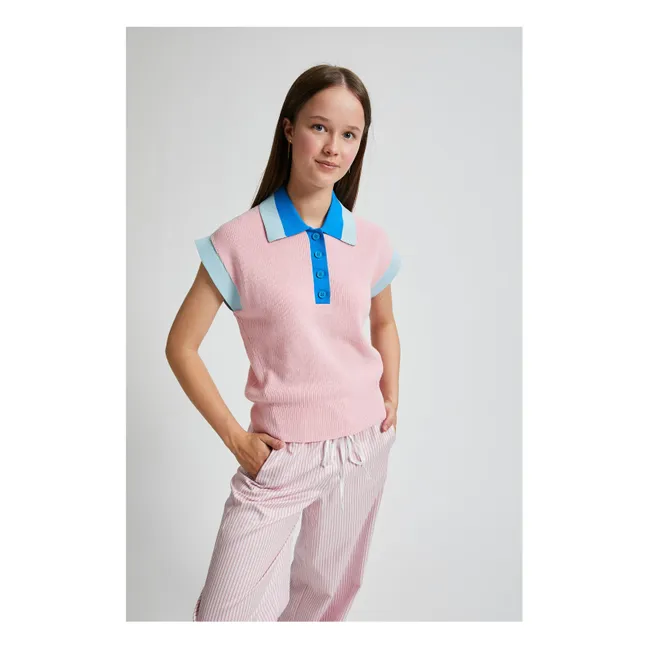 Polo de malla Valor  | Rosa