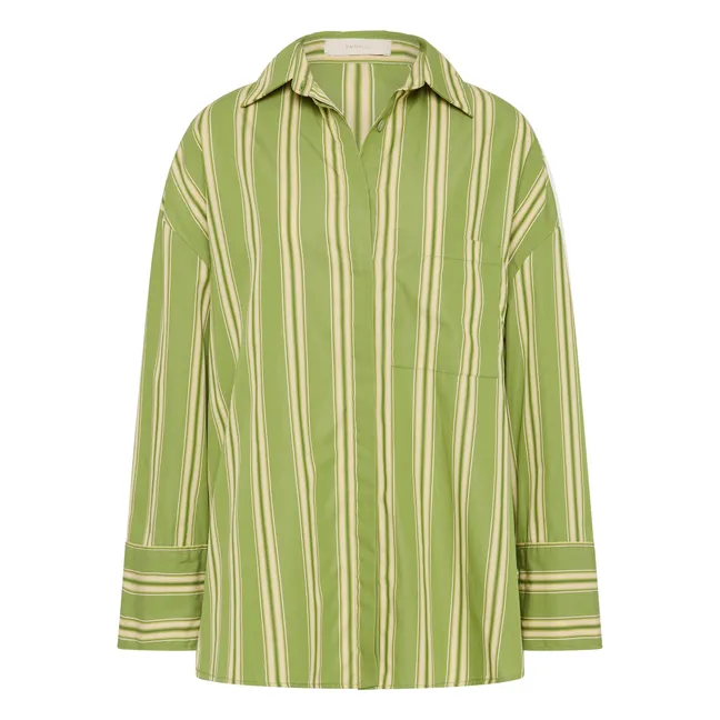 Camicia Clemente a righe | Verde