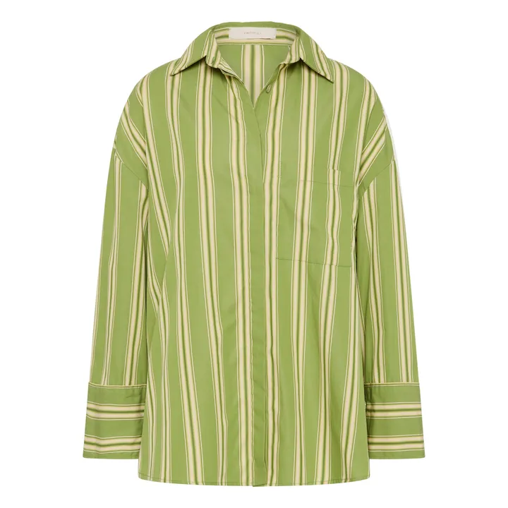 Chemise Rayures Clemente | Vert- Image produit n°0