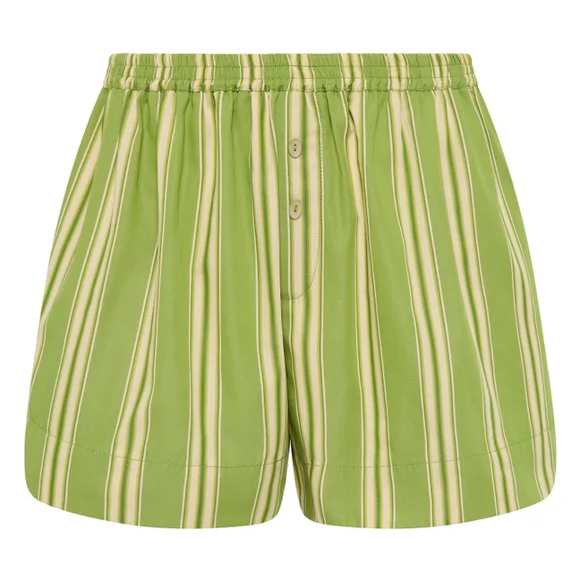 Pantaloncini a righe Lonia | Verde
