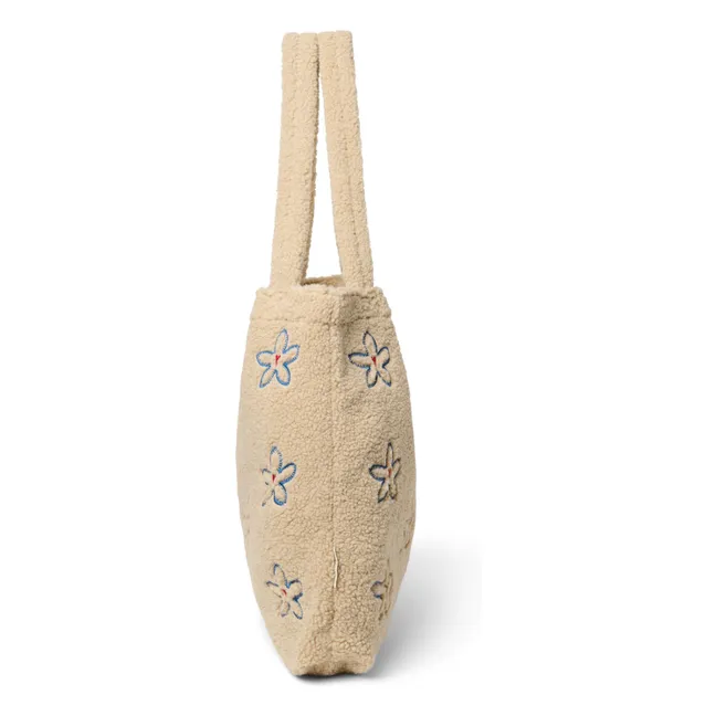 Borsa mamma con cuore a fiori | Beige