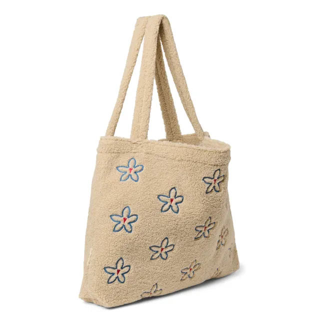 Borsa mamma con cuore a fiori | Beige