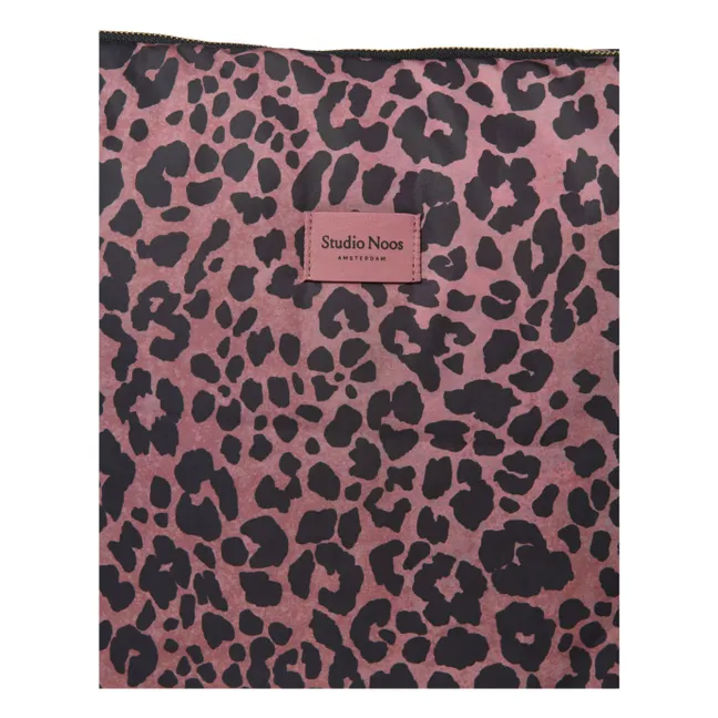 Borsa fasciatoio leopardata | Rosso