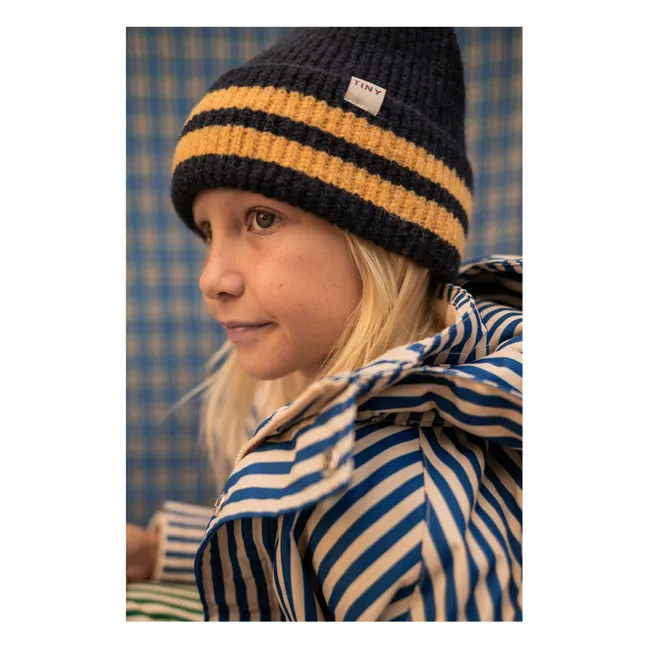 Bonnet Rayé | Bleu marine