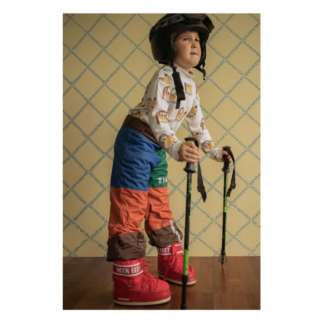 Pantalon de Ski Colorblock | Orange