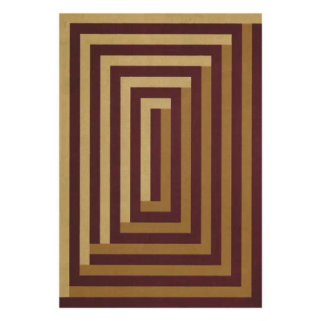 Wool rug Labyrith,Tekla Evelina Severin | Sand