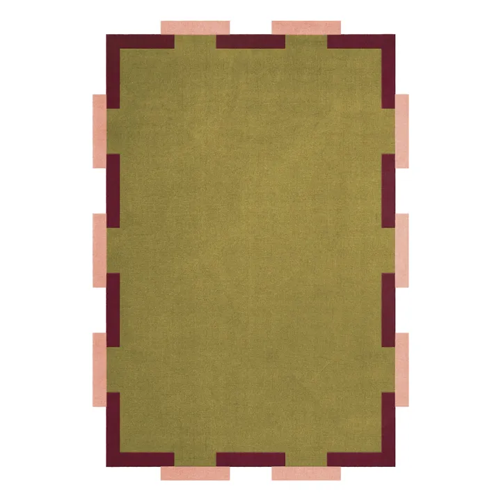 Alfombra de lana Fregio,Tekla Evelina Severin | Olive- Imagen del producto n°0