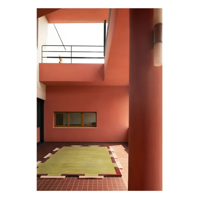 Tapis en laine Fregio,Tekla Evelina Severin | Olive