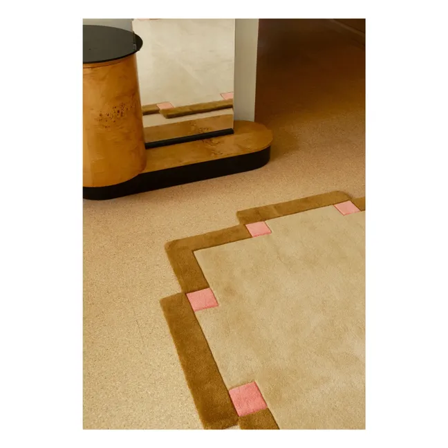 Wool carpet Fregio,Tekla Evelina Severin | Beige
