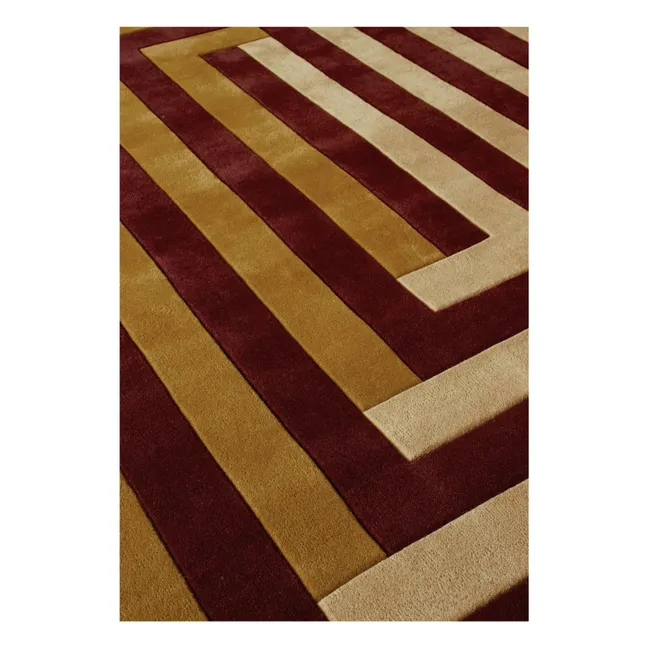 Tapis en laine Labyrith,Tekla Evelina Severin | Sable